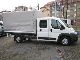 2011 Peugeot  Boxer Flatbed / tarpaulin DoKa 435 L4 climate Van or truck up to 7.5t Stake body photo 1