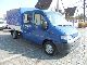 1999 Peugeot  Boxer 2.5D DoKa Maxi Flatbed Plane Van or truck up to 7.5t Stake body and tarpaulin photo 1