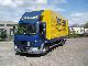 DAF  LF45-220 EURO-4, Tail, and rent 2008 Stake body and tarpaulin photo