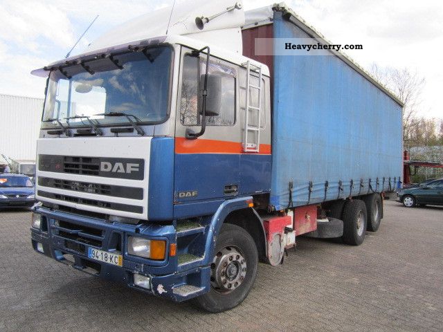 1991 DAF  ATI 6X2 95 400 10 TYRES Truck over 7.5t Stake body and tarpaulin photo