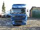 2006 DAF  XF95 18/380 SSC Schaltgetr, Articulated € 4 Truck over 7.5t Stake body and tarpaulin photo 2