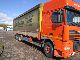 1999 DAF  95 XF 430 6X2 SSC Truck over 7.5t Stake body and tarpaulin photo 2