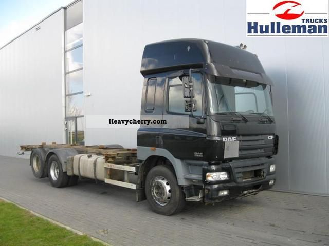 2003 DAF  CF85.430 6X2 MANUEL EURO 3 Truck over 7.5t Swap chassis photo