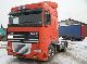 2000 DAF  XF95 380km, EURO 2, 4x2 Semi-trailer truck Standard tractor/trailer unit photo 1