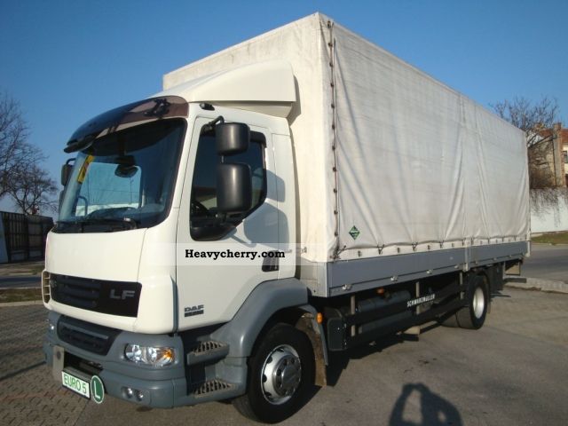 2008 DAF  LF 55.250 Pr.-Pl., 15 To, € 5, Load length 7.3 m Truck over 7.5t Stake body and tarpaulin photo