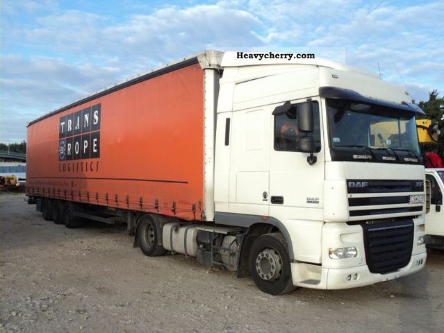2007 DAF  105XF EURO5 Semi-trailer truck Volume trailer photo