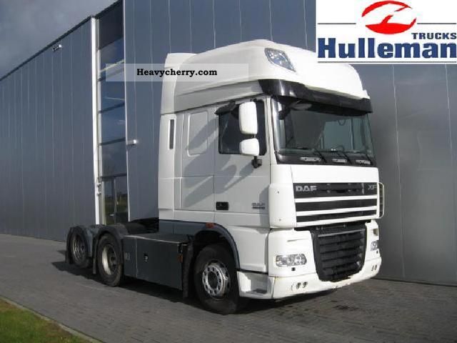 2008 DAF  XF105.510 6X2 MANUAL SSC RETARDER EURO 4 Semi-trailer truck Heavy load photo