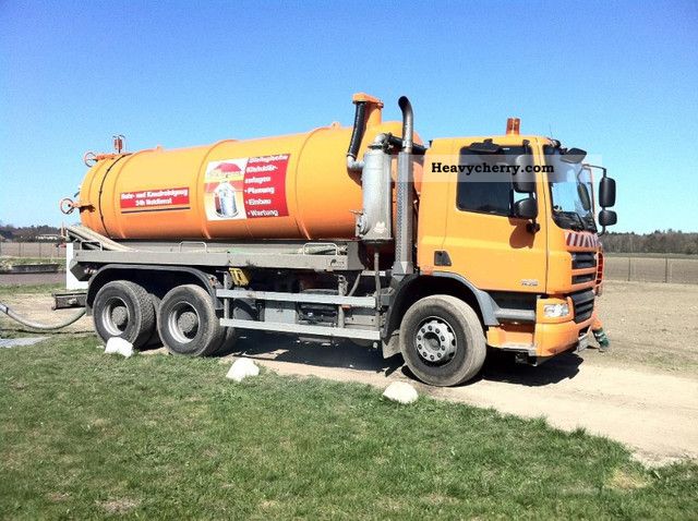 2009 DAF  75 310 SR 12/2009, 14m ³ contents Truck over 7.5t Vacuum and pressure vehicle photo