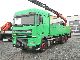 1998 DAF  XF 380 6X2 flatbed with crane PK 13000 13m Truck over 7.5t Stake body photo 3
