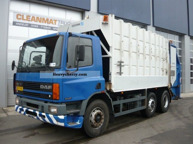 1995 DAF  FAG 75 240 Truck over 7.5t Refuse truck photo