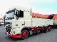 DAF  XF95-380 6x2 flatbed crane € 4 Building Materials 16 000 2002 Stake body photo