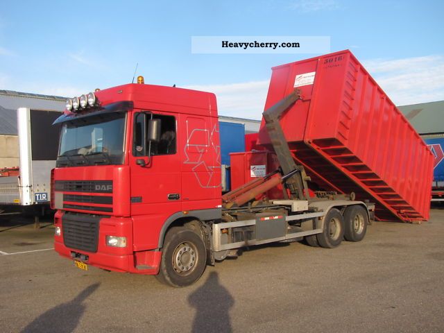 2002 DAF  XF-380 CONTAINER TRUCK Truck over 7.5t Dumper truck photo