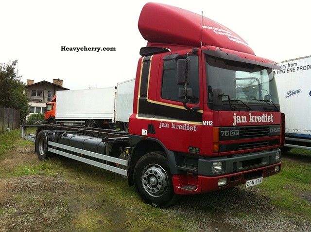 1998 DAF  CF 75 290 Truck over 7.5t Swap chassis photo