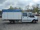 2008 Ford  Transit 350EL double cab pritsche plane + Van or truck up to 7.5t Stake body and tarpaulin photo 3