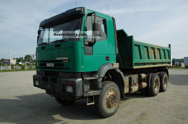 2002 Iveco  MP 260E 44W 6x6 Meiller Truck over 7.5t Three-sided Tipper photo