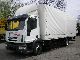 2007 Iveco  ML120E22 L 24 +25 * + EURO.4 LBW +7.20 m + air + air * Truck over 7.5t Stake body and tarpaulin photo 1