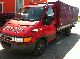 Iveco  DAILY 35 C15 flatbed 5metar 2003 Stake body and tarpaulin photo