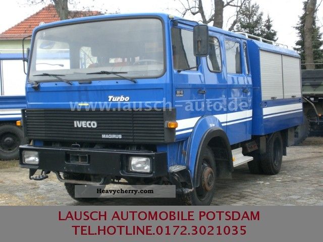 1985 Iveco  Magirus 90-16 AW 4x4 DOKA ~ DISTANCE TRAVEL MOBILE SERVICES Truck over 7.5t Box photo
