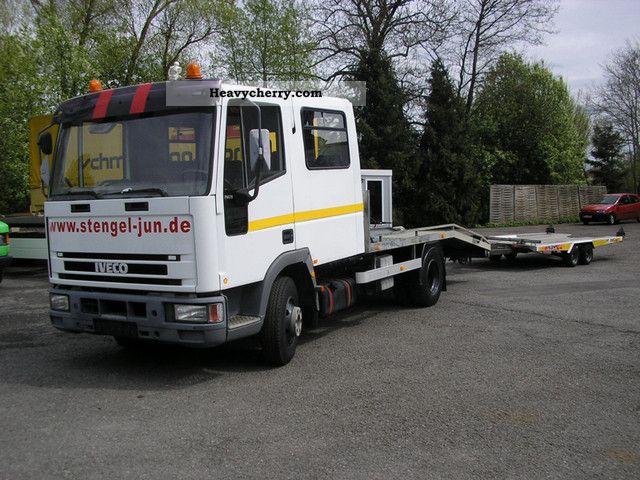 1995 Iveco  ML 75E15 (80E15) * DOKA seats +7- + AHK + Trailer * Van or truck up to 7.5t Car carrier photo