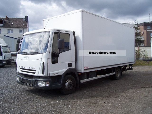 2007 Iveco  Euro Cargo 75 E 17 closed 6.10 m with LBW Van or truck up to 7.5t Box photo