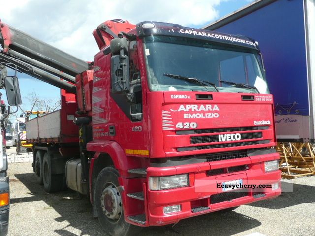 1997 Iveco  Eurotech 240E42R / P tipper + crane \ Truck over 7.5t Tipper photo