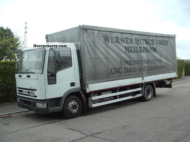 1991 Iveco  80 E 15 EURO CARGO PLANE WITH A MAINTAINED * truck * Truck over 7.5t Stake body and tarpaulin photo