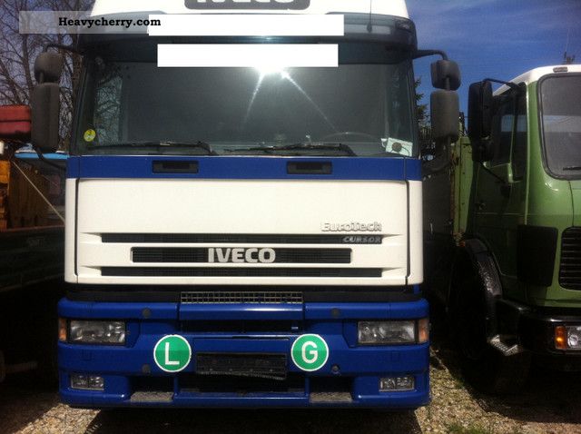2001 Iveco  430 curser Truck over 7.5t Stake body and tarpaulin photo