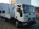 Iveco  80E15 flatbed with crane 2000 Truck-mounted crane photo