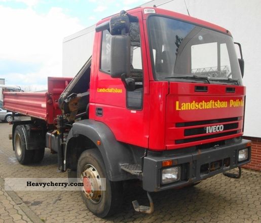 1999 Iveco  Eurocargo135 E 23 + 4x4 crane no 120e Truck over 7.5t Tipper photo