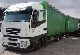Iveco  Stralis curtainsider safe forklift mount server 2003 Stake body and tarpaulin photo