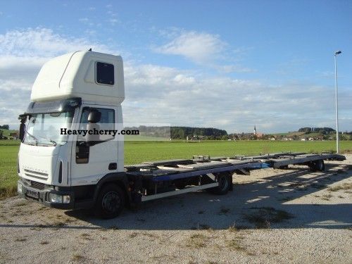 2008 Iveco  ML80E22 with sleeper + TRAILER! EURO5 Truck over 7.5t Car carrier photo