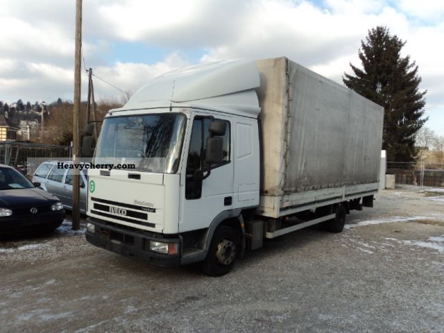 2002 Iveco  ML 80 E 21 Van or truck up to 7.5t Stake body and tarpaulin photo
