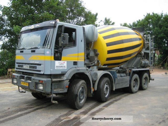 1996 Iveco  32e340 EuroTrakker Stetter 9m3 concrete mixer Truck over 7.5t Cement mixer photo