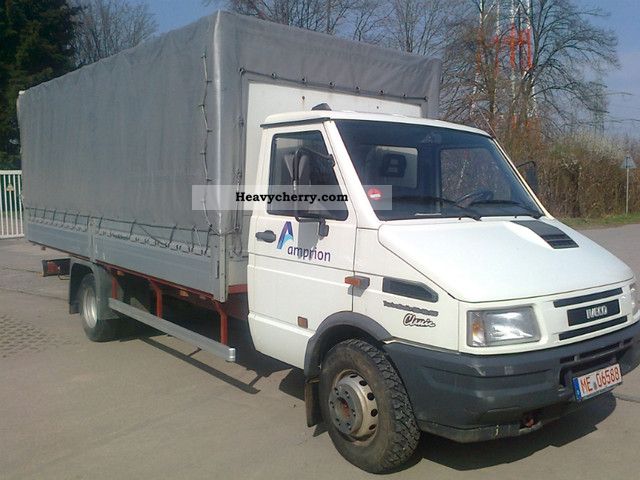 grave Udveksle historie Iveco 59-12 MAXI-5m P / S * Edscha roof * AHK * only 59.500km 1997 Stake  body and tarpaulin Truck Photo and Specs