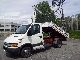 2002 Iveco  DAILY 35.11 CON GRU BONFIGLIOLI E CASS.RIB.TRIL. Van or truck up to 7.5t Three-sided Tipper photo 1