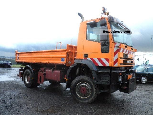 2001 Iveco  190 E 31 Euro3 4x4 Trakker municipal winter maintenance Truck over 7.5t Tipper photo