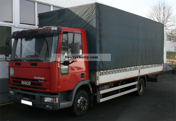 2001 Iveco  ML 80 E 21R Van or truck up to 7.5t Stake body and tarpaulin photo