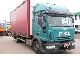 Iveco  ML 120 E 28 with sleeper cab and flatbed 6.50m 2005 Stake body and tarpaulin photo