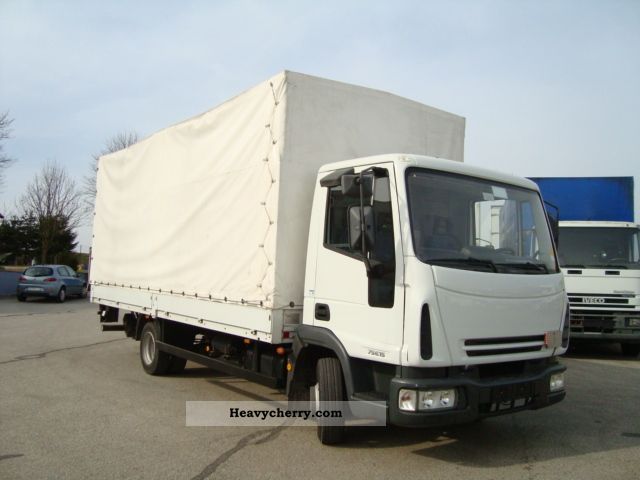 2006 Iveco  ML75E15 Van or truck up to 7.5t Stake body and tarpaulin photo