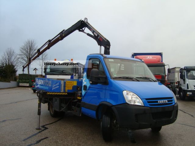 2006 Iveco  Daily 65C15 Euro4 Crane Hiab 055 duo Van or truck up to 7.5t Truck-mounted crane photo