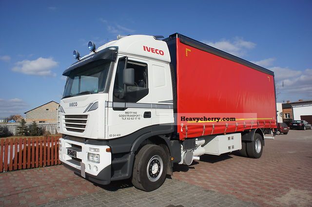 2003 Iveco  STRALIS 18S40 Super Stan Truck over 7.5t Stake body and tarpaulin photo