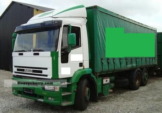 1999 Iveco  240E42 6x2 manual circuit Truck over 7.5t Stake body and tarpaulin photo