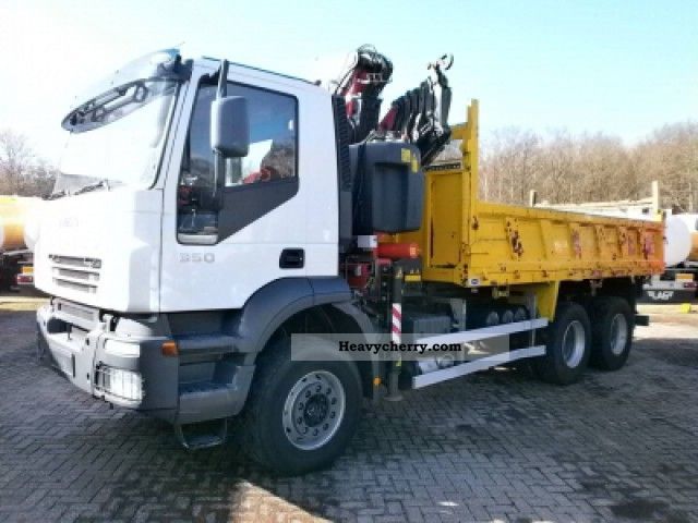2006 Iveco  6x4 tipper crane Ad260T35 F260XP Truck over 7.5t Truck-mounted crane photo