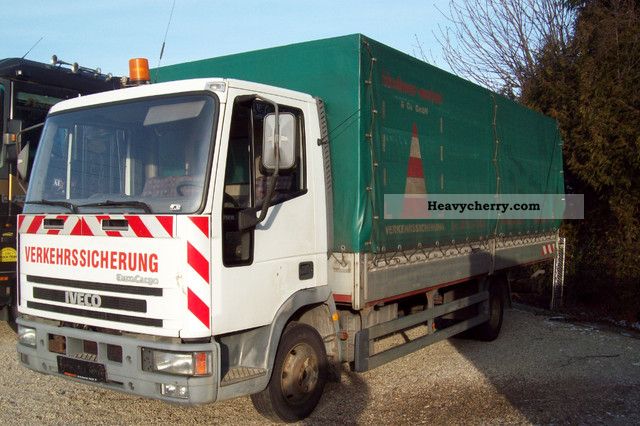 1994 Iveco  75E15 Van or truck up to 7.5t Stake body and tarpaulin photo