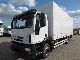 Iveco  Euro Cargo ML120E25 platform with loading tailgate 2011 Stake body and tarpaulin photo