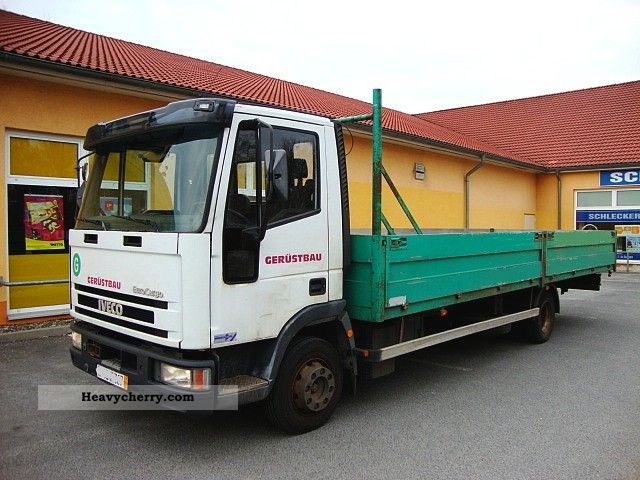 1999 Iveco  Flatbed Cargo 80E18 € 7.20m scaffolding Van or truck up to 7.5t Stake body photo