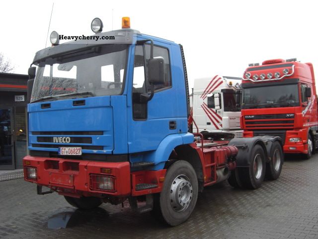 2001 Iveco  Trakker 260E37 6x4 Semi-trailer truck Heavy load photo