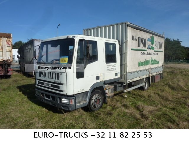 2001 Iveco  EUROCARGO 80E18 Truck over 7.5t Stake body and tarpaulin photo