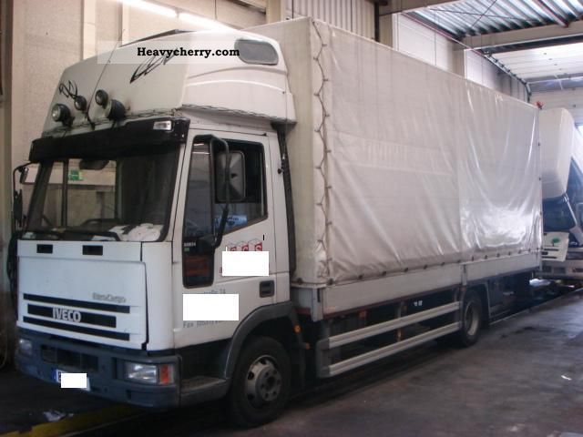 1997 Iveco  75 E 14 + tarp LBW - sleeping cabin Van or truck up to 7.5t Stake body and tarpaulin photo