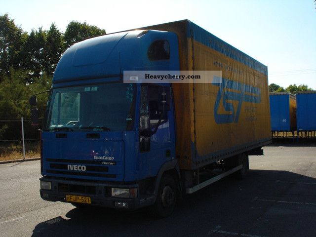 2003 Iveco  75 E 15 Van or truck up to 7.5t Stake body and tarpaulin photo